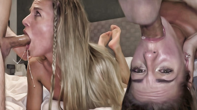 Wild amateur throat fuck