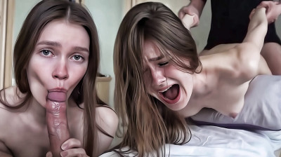 Adorable young girl fucking wildly