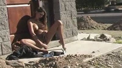 Masturbation in public with Paola Rey